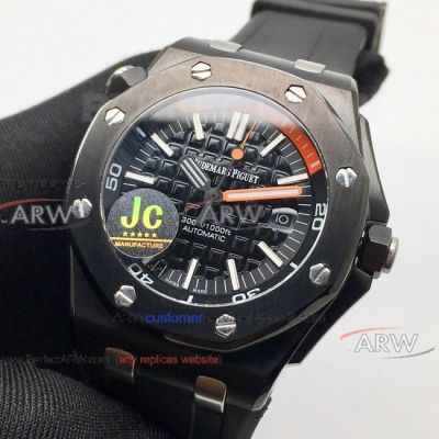 Perfect Replica Audemars Piguet 3120 Royal Oak Offshore Diver Watch Black Case 42mm